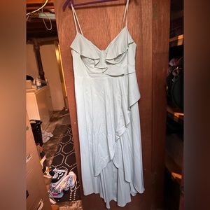Azazie Catalaya dress. Dusty Sage. Size 16.
